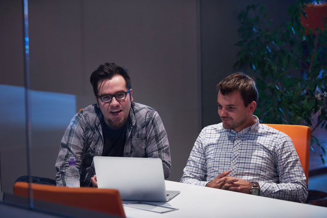 startup business people group working everyday job modern office Medium